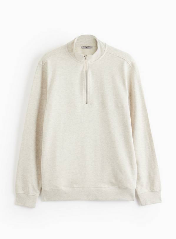 Neutral Cut & Zip Half Zip Sweatshirt XXXL