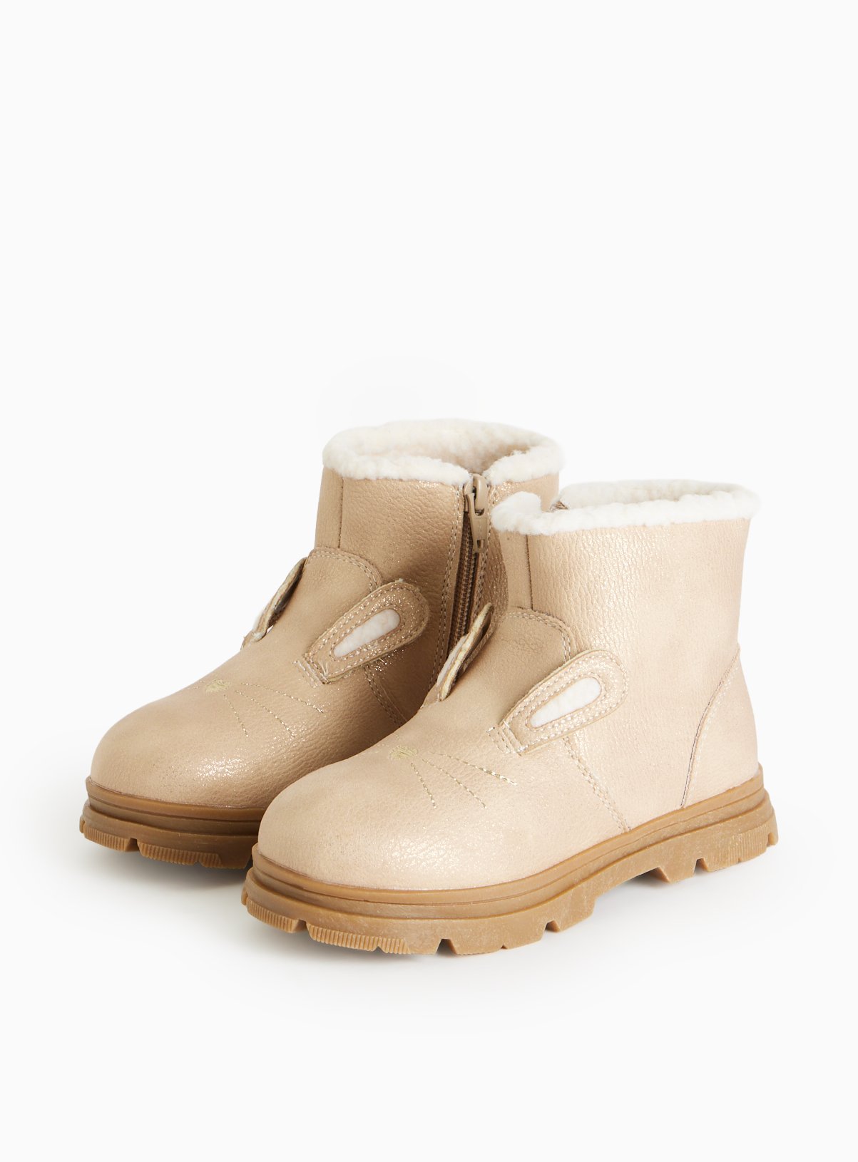 Brown Brown Bunny Novelty Ankle Boots - Tu by Sainsbury's