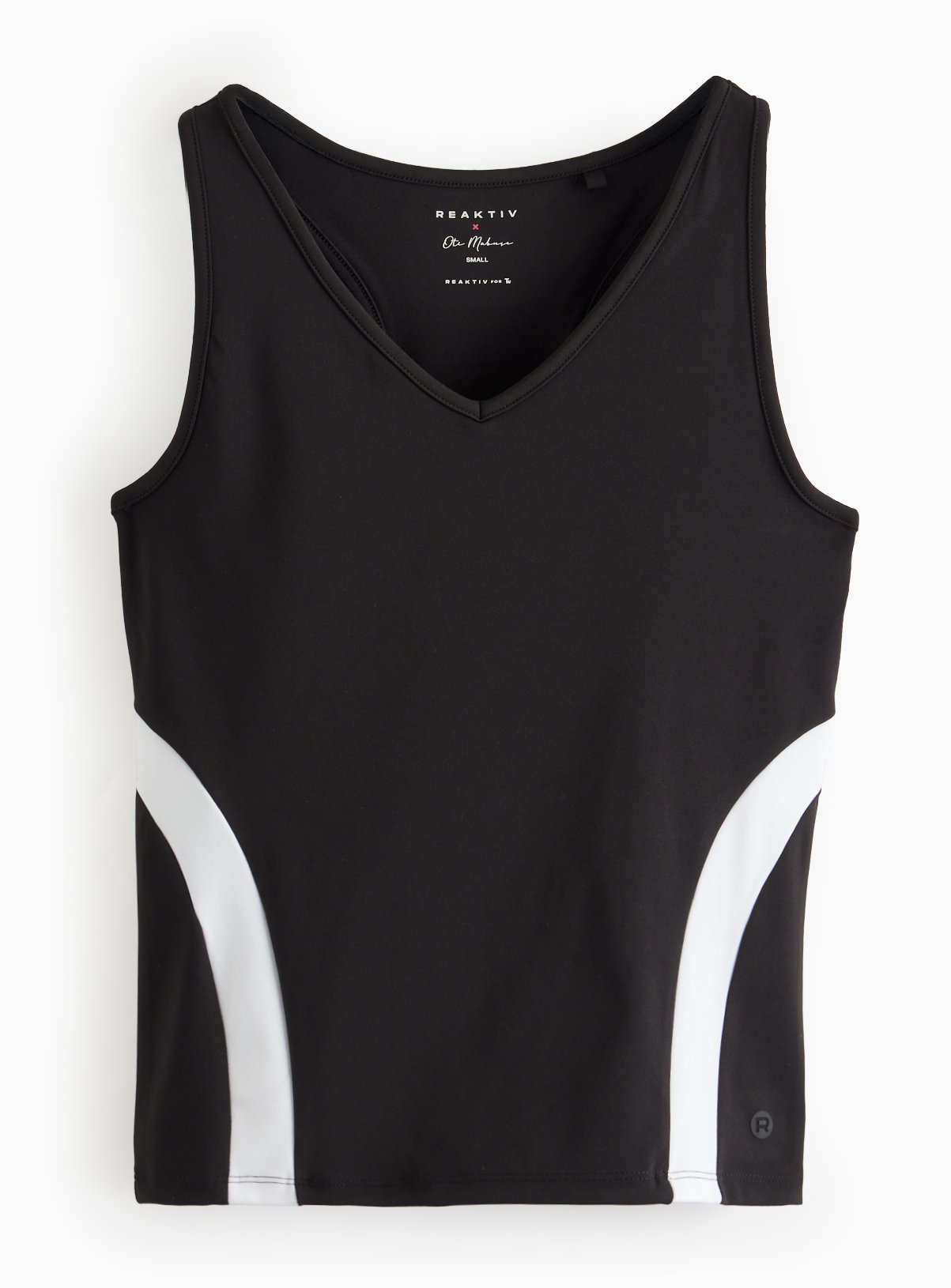 REAKTIV Black Training Colourblock Built In Support Vest XL - Image 3 thumbnail