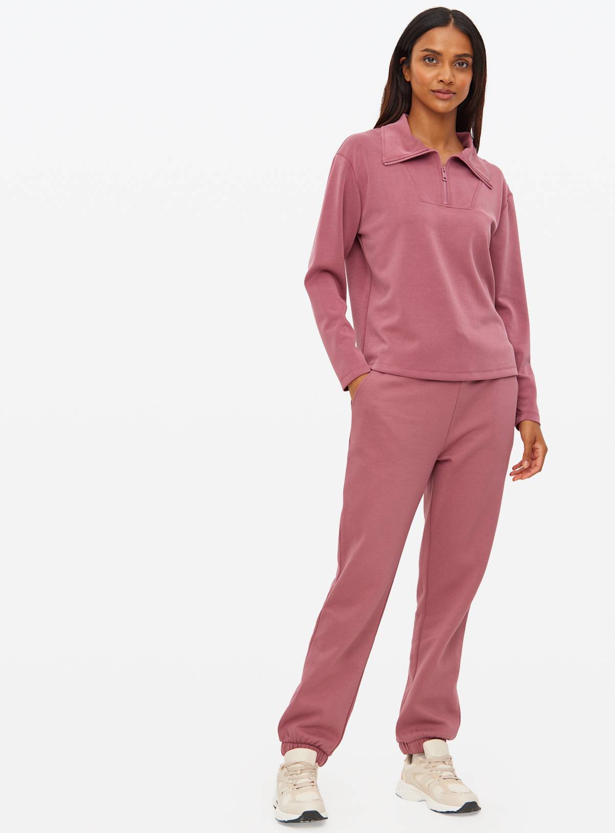 Pink Core Tapered Co-ord Joggers XS - Image 1