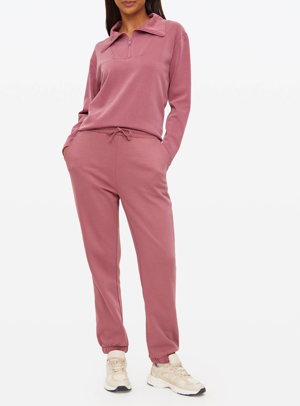 Pink Core Tapered Co-ord Joggers XS - Image 2
