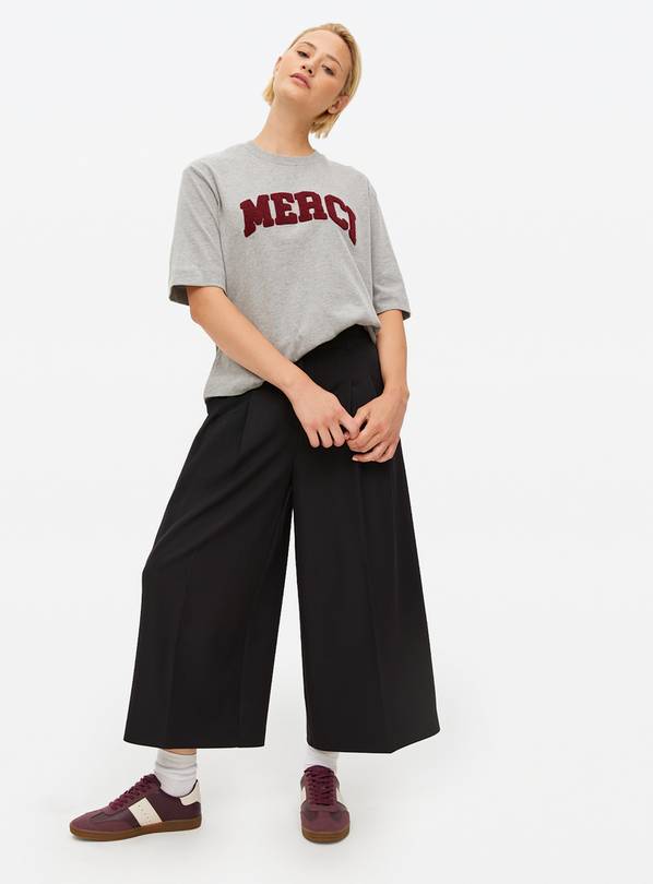 Black Tailored Culottes 8