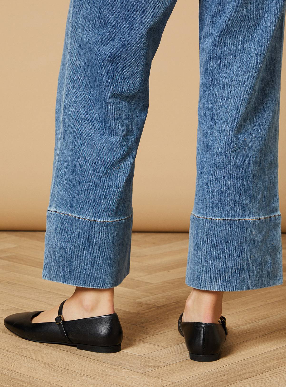 OASIS Belle Leather Maryjane Square Toe Ballet Pumps 4 - Image 3