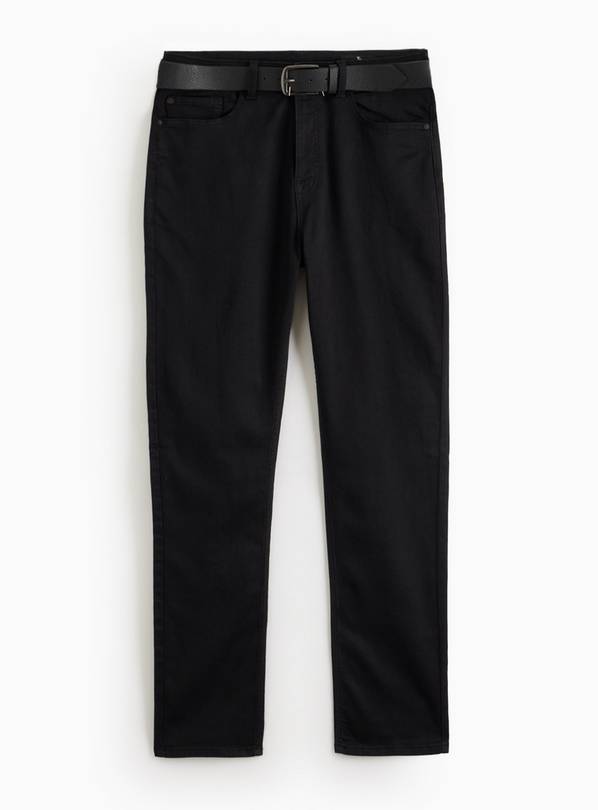 Black Ultimate Comfort Slim Fit Jeans 34S
