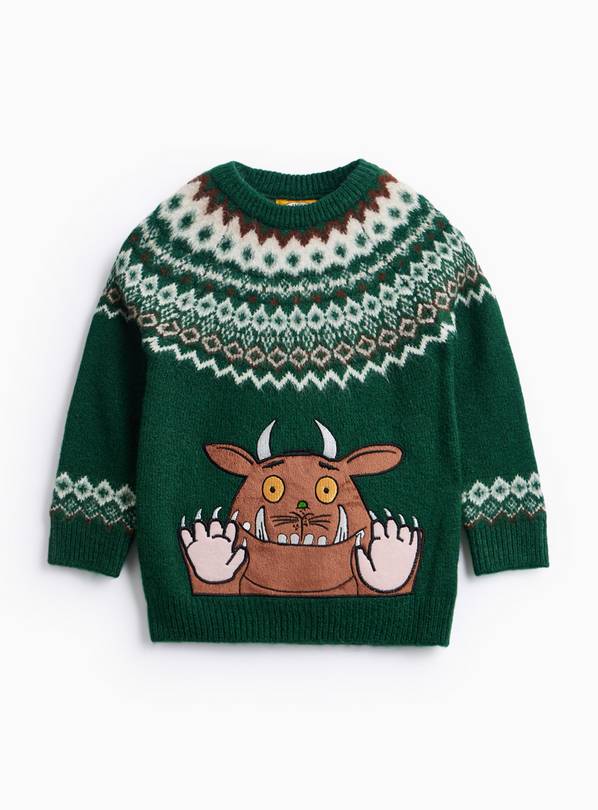 Gruffalo Green Fairisle Knitted Jumper 2-3 years