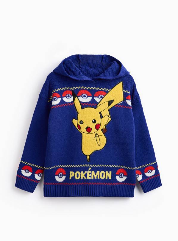 Pokemon Knitted Hoodie 7-8 years
