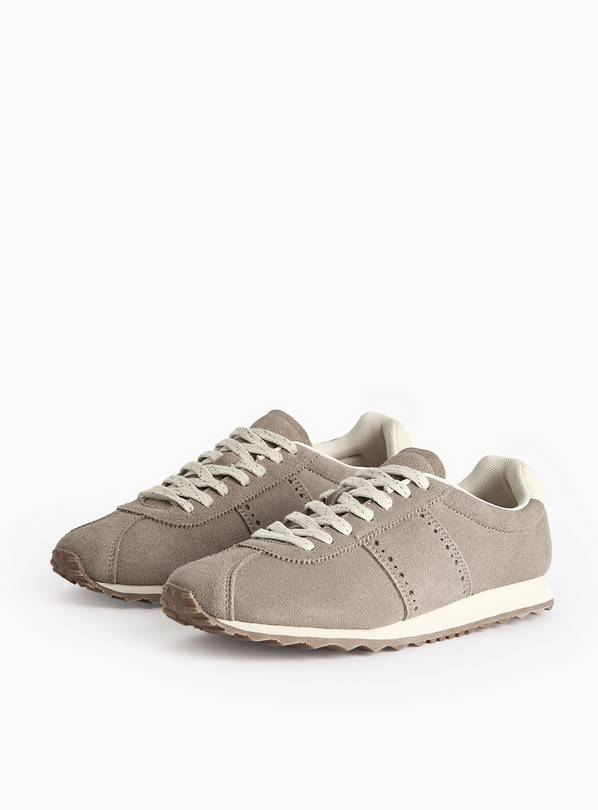 Brown Suede Leather Trainers 8