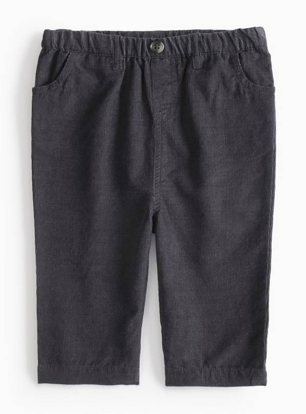 Charcoal Corduroy Trousers 3-6 months
