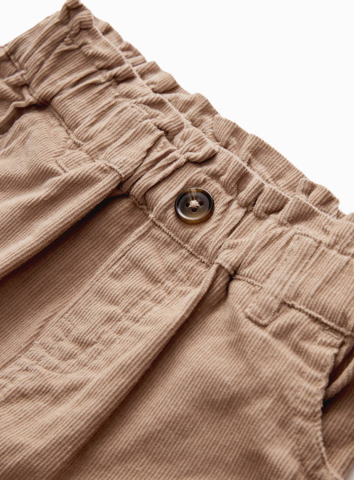 Light Brown Corduroy Trousers  6-9 months - Image 2