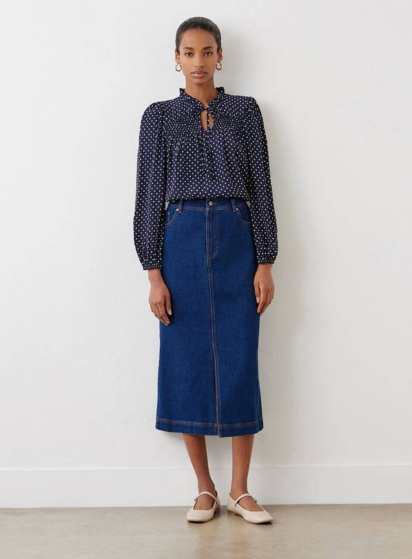 FINERY Rachel Denim Skirt 10