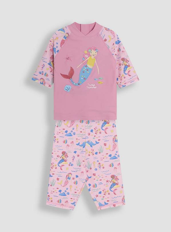 JOJO MAMAN BÉBÉ Mermaid 2 Piece Sun Protection Suit 2-3 Years