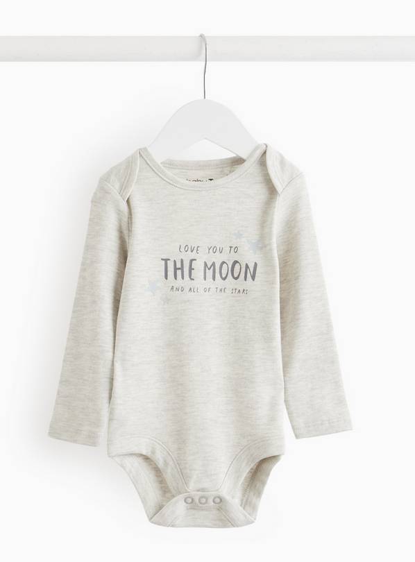 Love You To The Moon Print Bodysuit  6-9 months