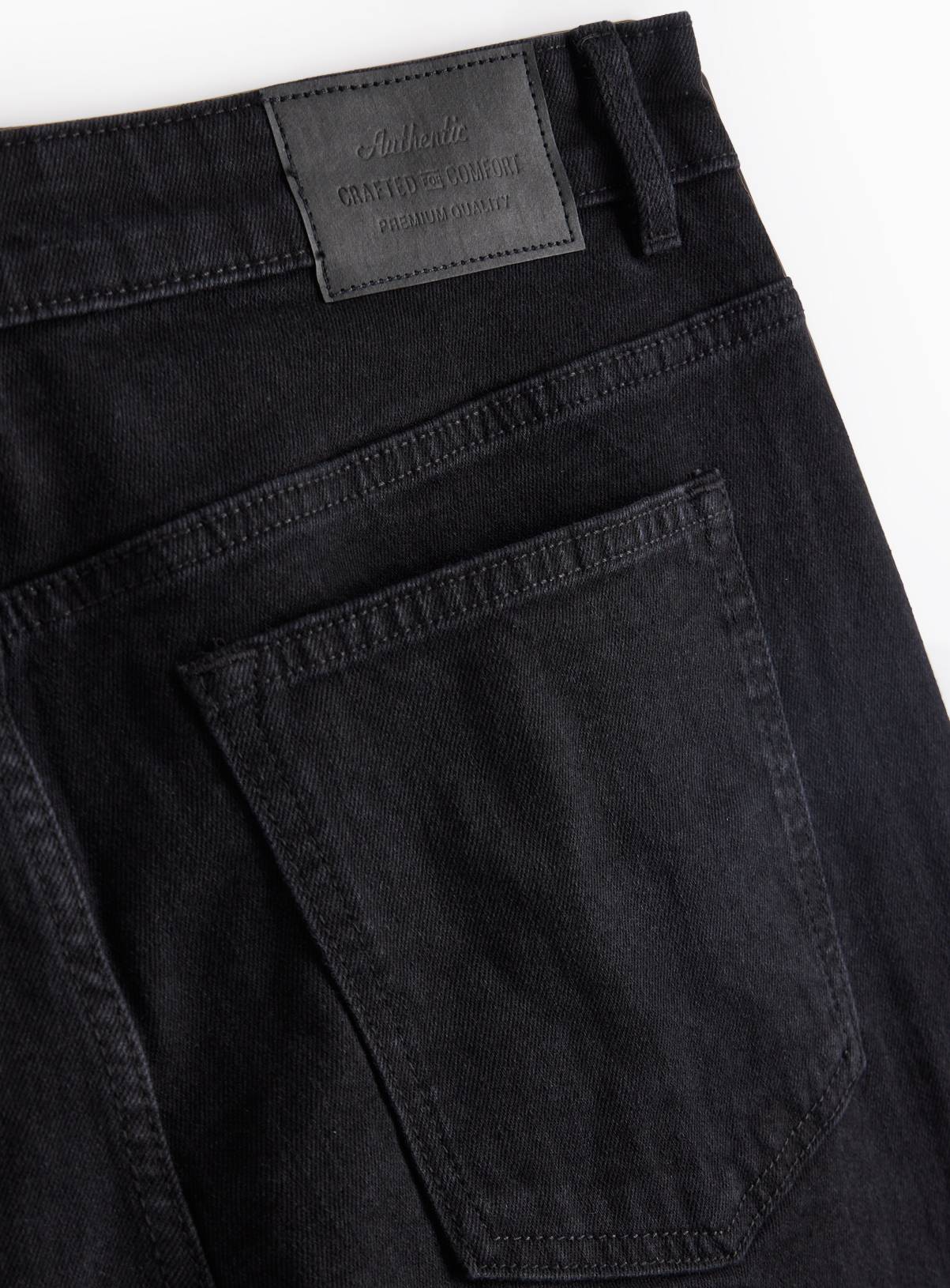 Black Stretch Denim Skinny Fit Jeans 32R - Image 4