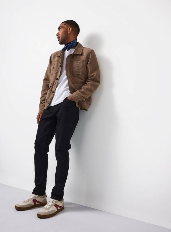 Black Stretch Denim Skinny Fit Jeans 40L