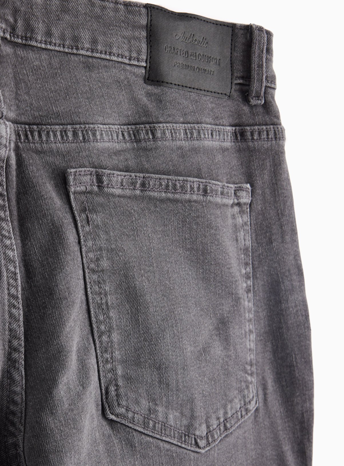 Grey Stretch Denim Skinny Fit Jeans 38R - Image 4 thumbnail