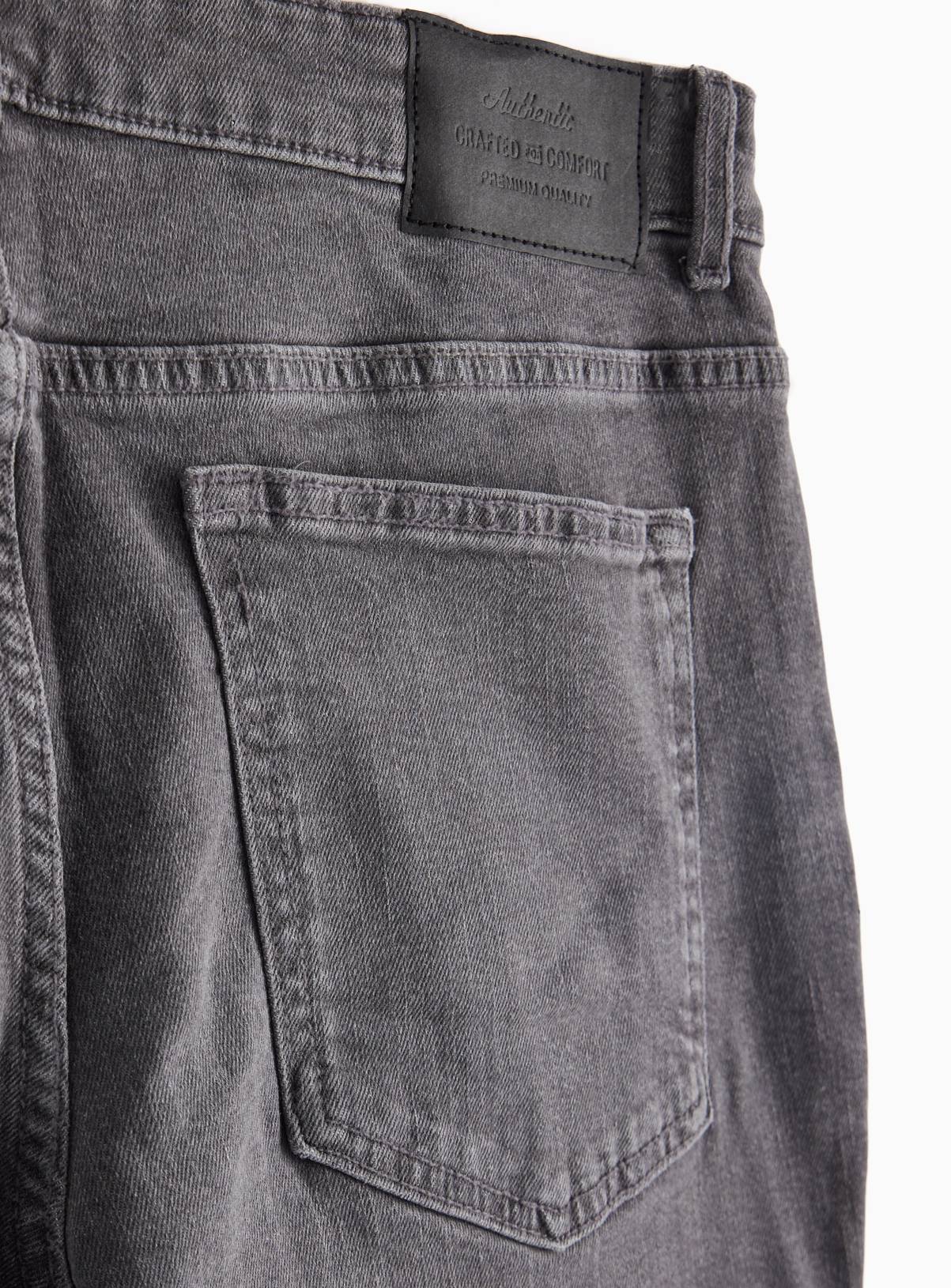 Grey Stretch Denim Skinny Fit Jeans 38R - Image 4