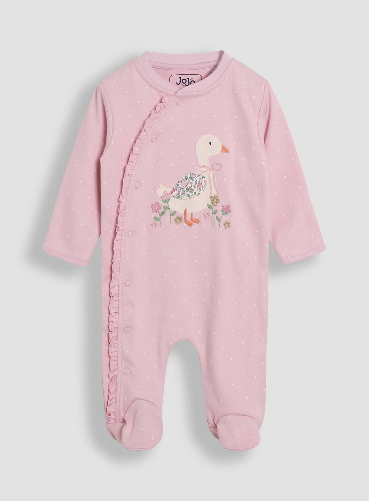 JOJO MAMAN BÉBÉ Duck Applique Sleepsuit 12-18 months - Image 1