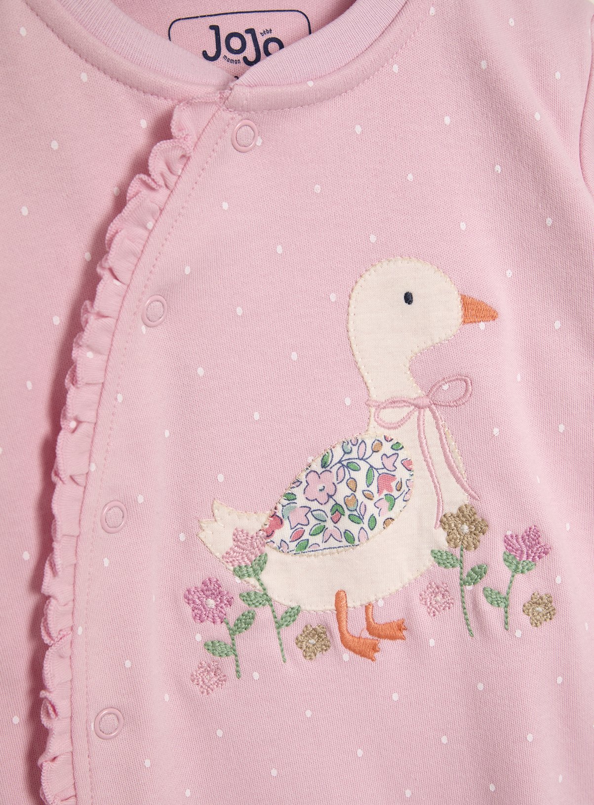 JOJO MAMAN BÉBÉ Duck Applique Sleepsuit 12-18 months - Image 2 thumbnail