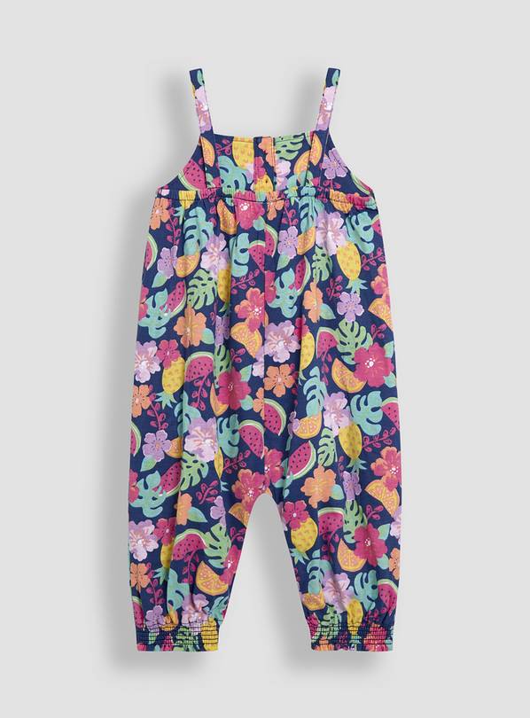 JOJO MAMAN BÉBÉ Tropical Fruit & Floral Jumpsuit 3-6 months