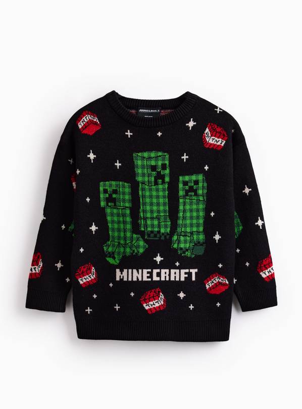 Minecraft Character Knitted Christmas Jumper 11 years