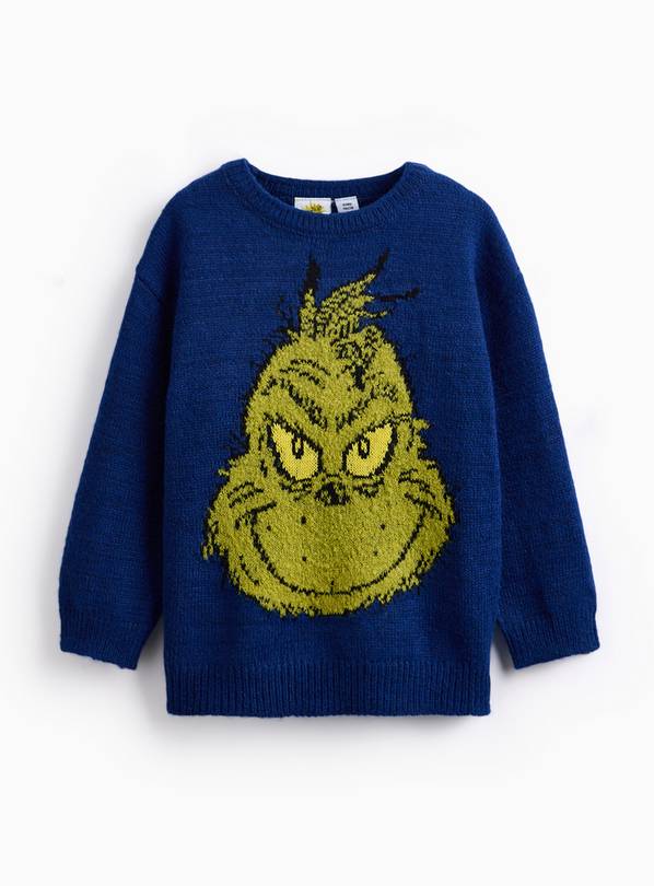 Mini Me Christmas Grinch Character Jumper  7 years