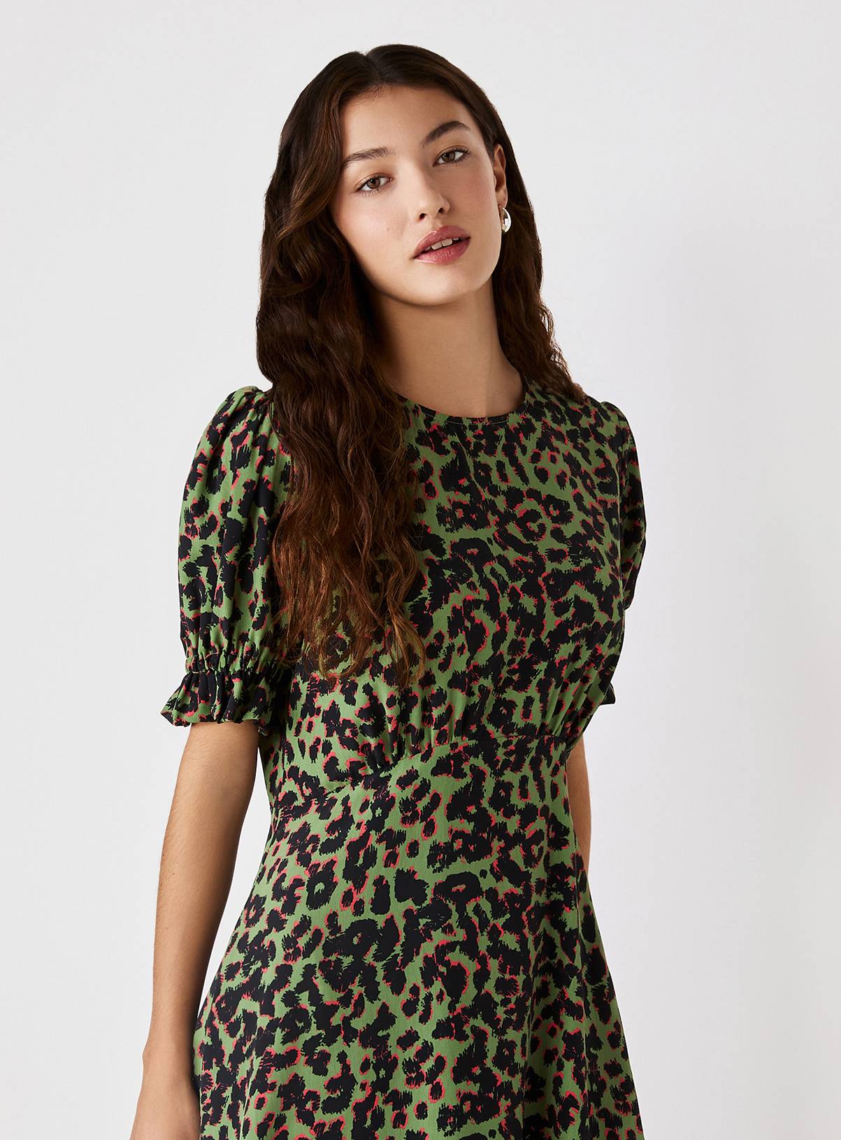 FINERY Mela Dress Khaki 18 - Image 3