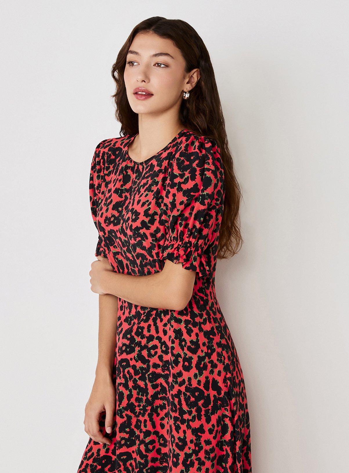 FINERY Mela Dress Coral 16 - Image 3 thumbnail