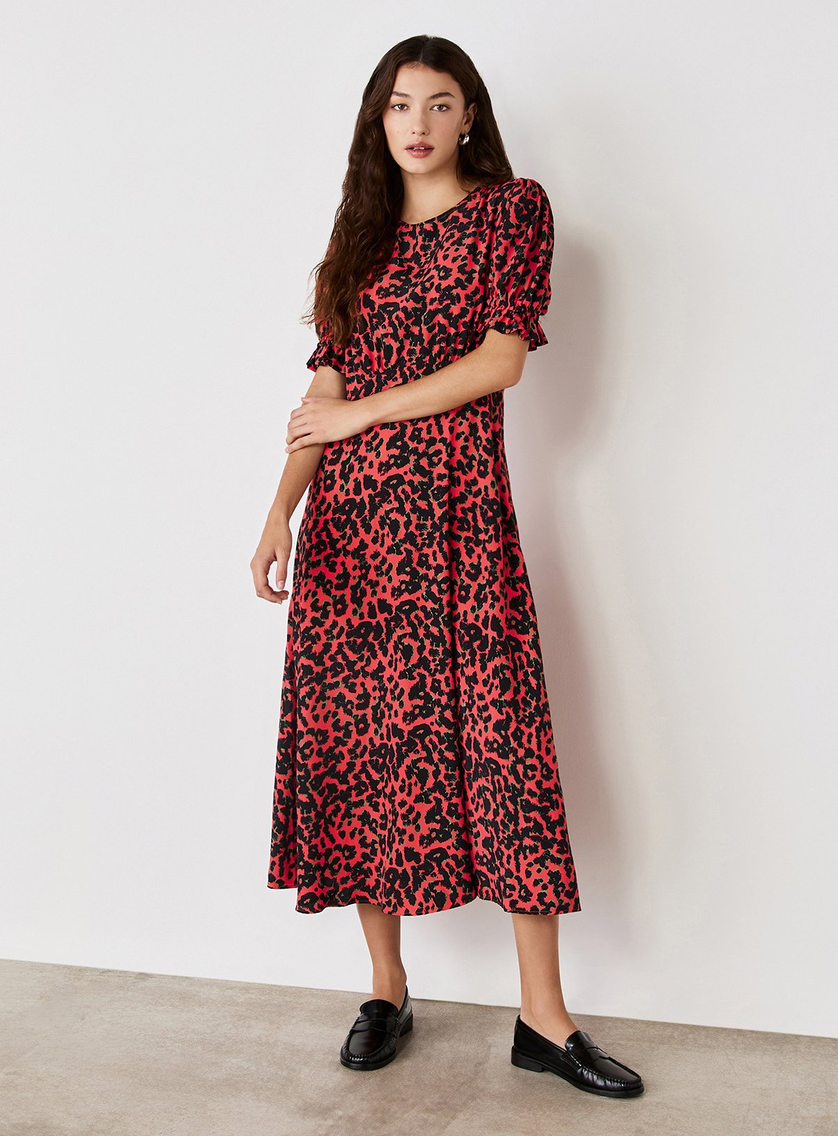 FINERY Mela Dress Coral 10 - Image 2 thumbnail