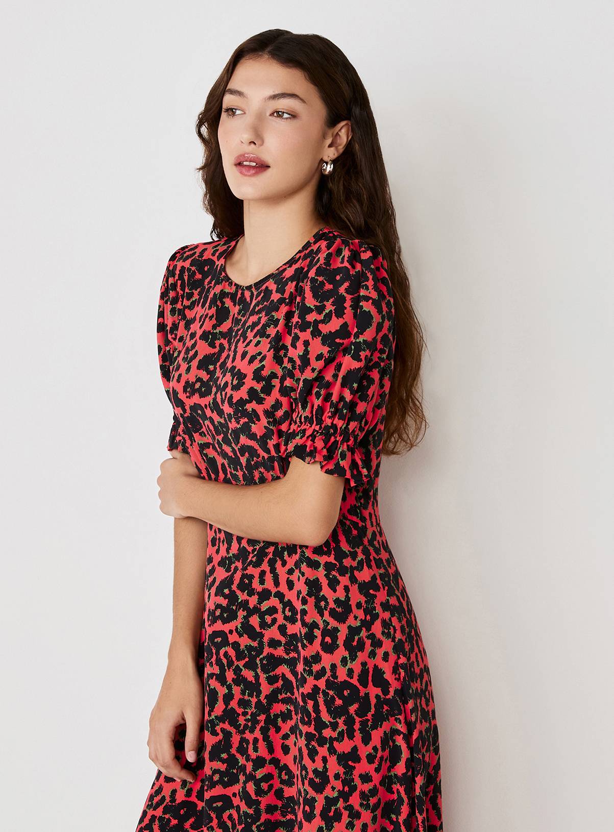 FINERY Mela Dress Coral 10 - Image 3