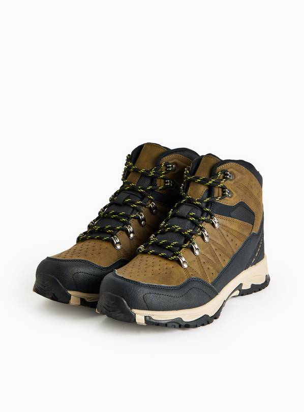 Khaki Water-Resistant Hiker Boots 12