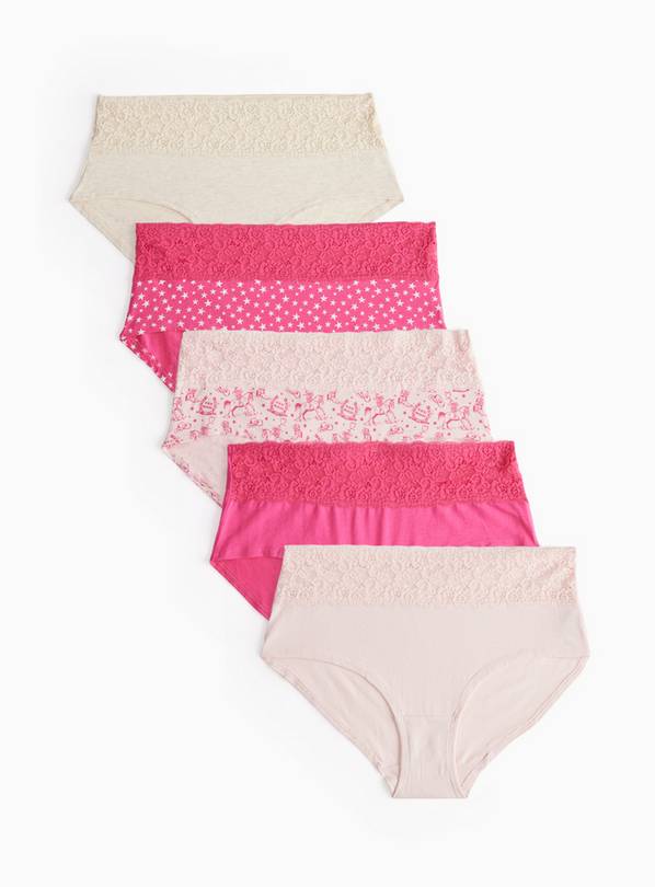 Cowgirl Printed Comfort Lace Knicker Shorts 5 Pack 18