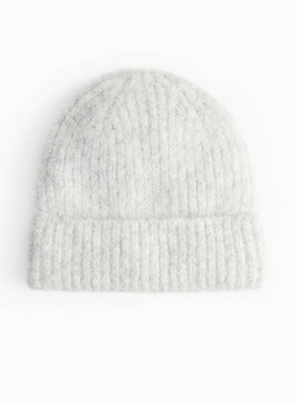 Premium Grey Marl Knitted Beanie One Size