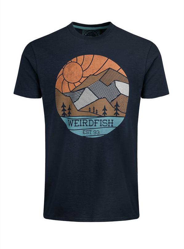 WEIRD FISH Foothills Graphic T-Shirt XXL