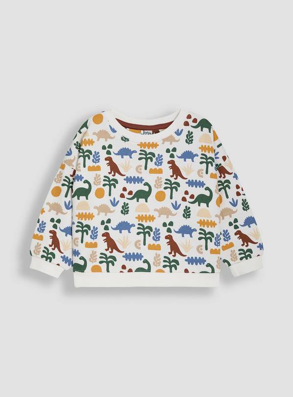 JOJO MAMAN BÉBÉ Papercut Dino Print Sweatshirt 3-6 months