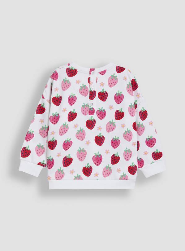 JOJO MAMAN BÉBÉ Strawberry Sweatshirt 6-12 months