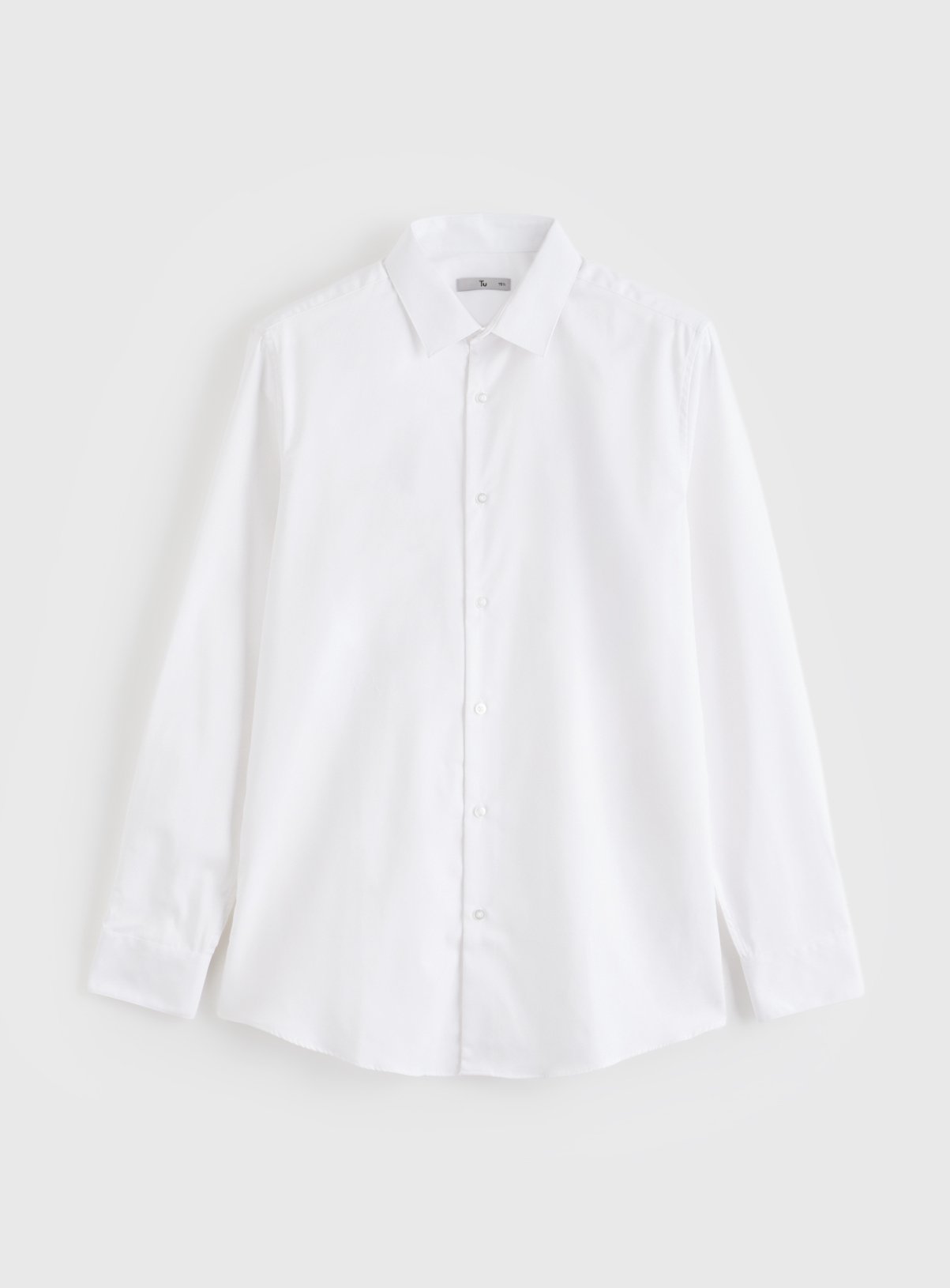 White Twill Cotton Regular Fit Shirt 20 - Image 3 thumbnail