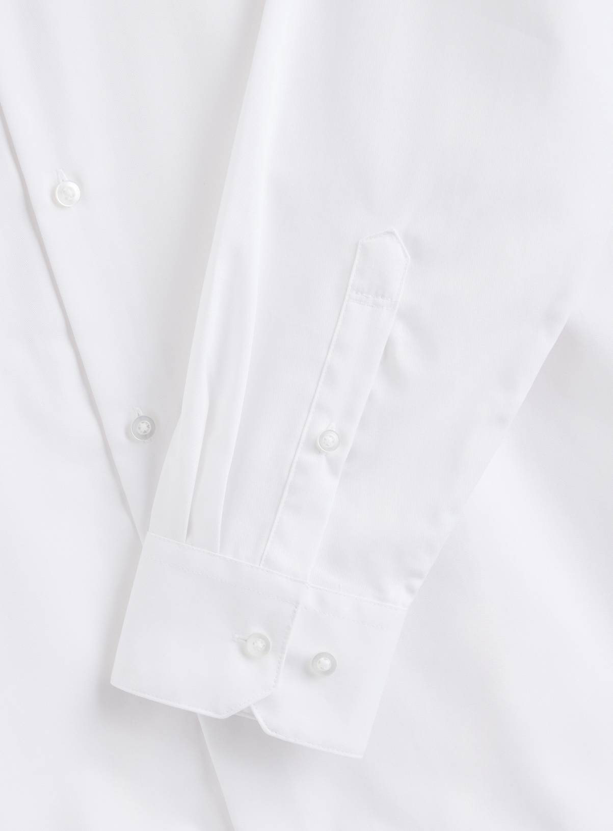 White Twill Cotton Regular Fit Shirt 20.5 - Image 4
