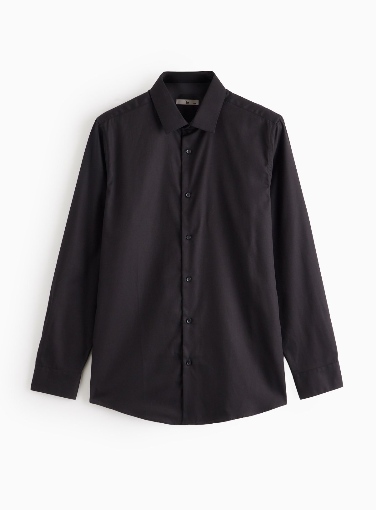 Black Twill Cotton Shirt 14 - Image 3 thumbnail