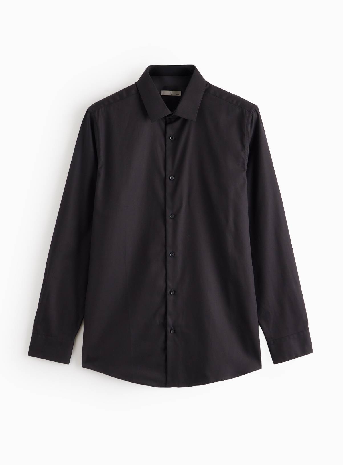 Black Twill Cotton Shirt 14 - Image 3