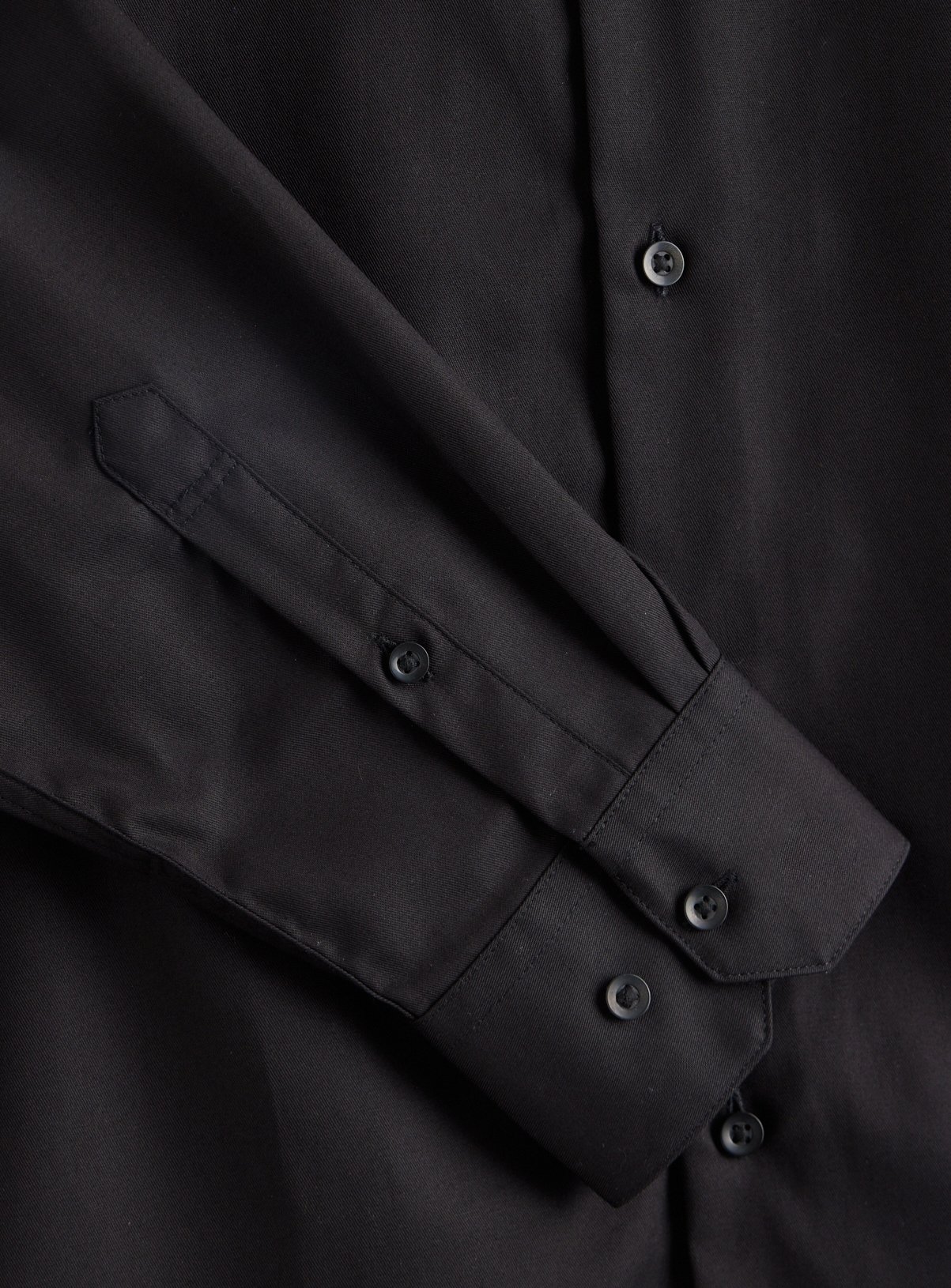 Black Twill Cotton Shirt 14 - Image 4 thumbnail