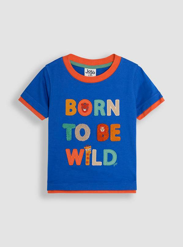 JOJO MAMAN BÉBÉ Born To Be Wild Boucle T-Shirt 6-12 months