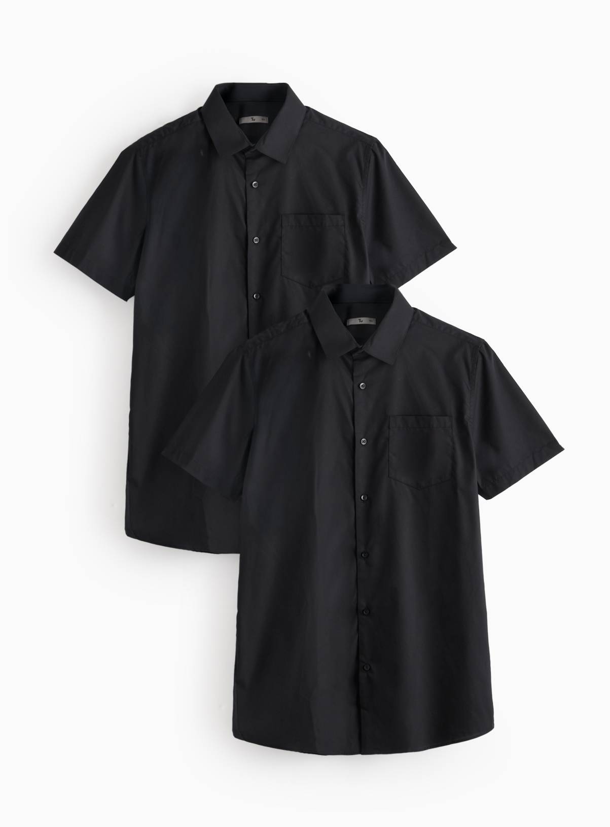 Black Regular Fit Shirt 2 Pack 18 - Image 1