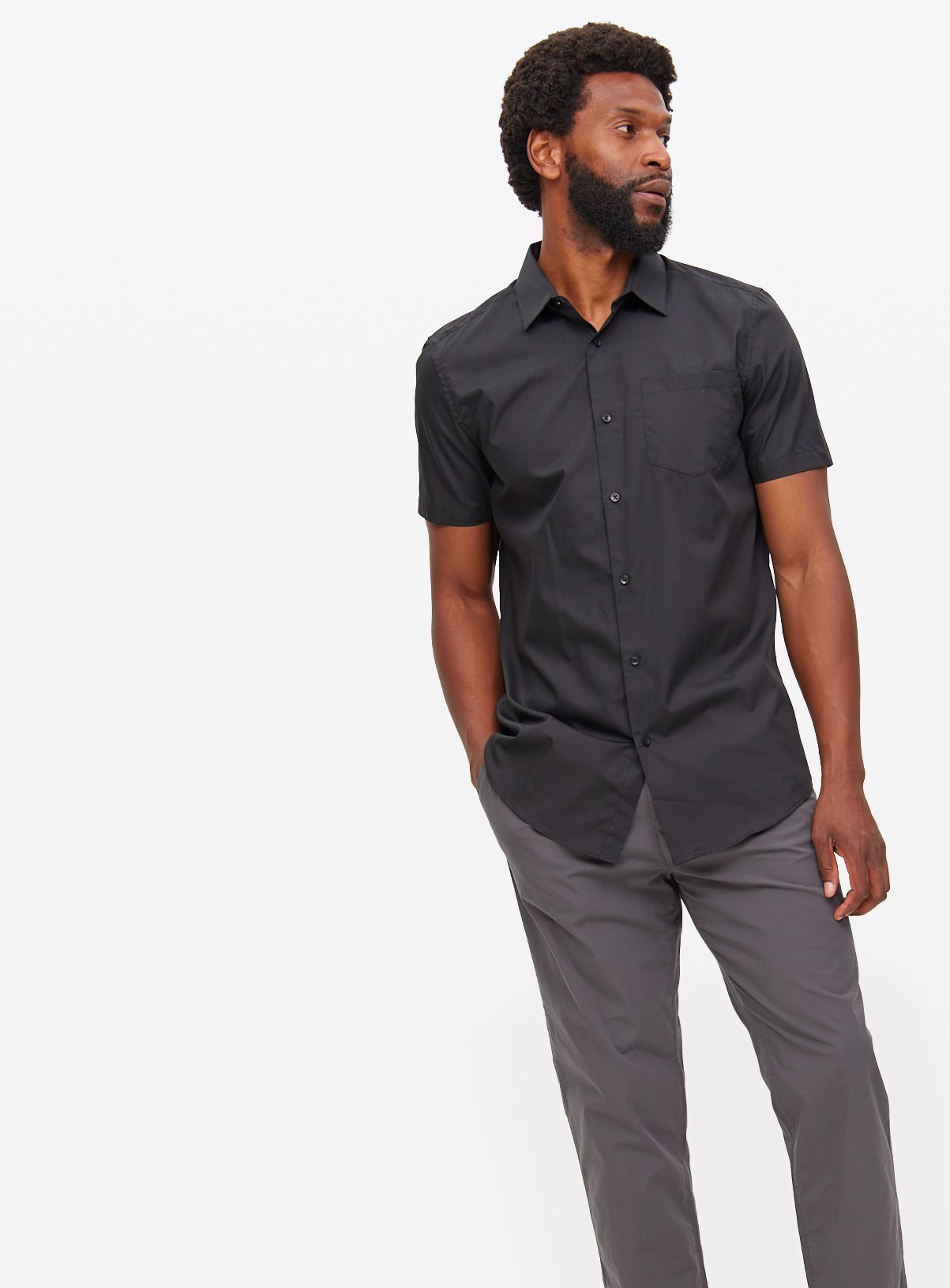 Black Regular Fit Shirt 2 Pack 18 - Image 3 thumbnail
