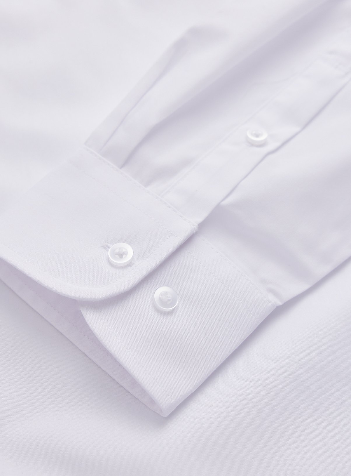 White Long Sleeve Regular Shirts 2 Pack 17.5 - Image 3 thumbnail