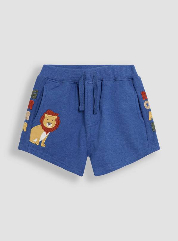 JOJO MAMAN BÉBÉ Lion Applique Shorts 6-12 months