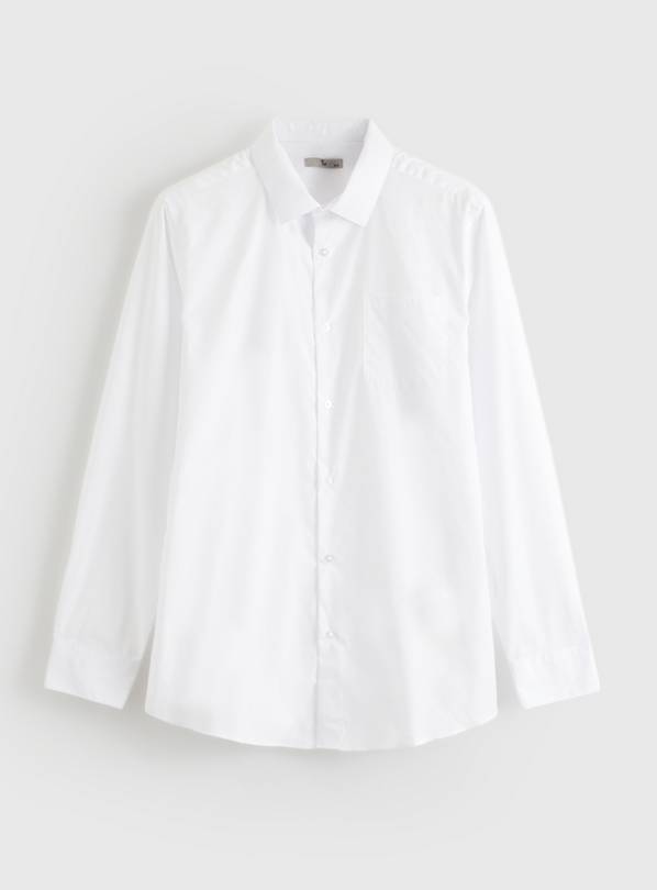White Regular Fit Long Sleeve Shirts 5 Pack  21