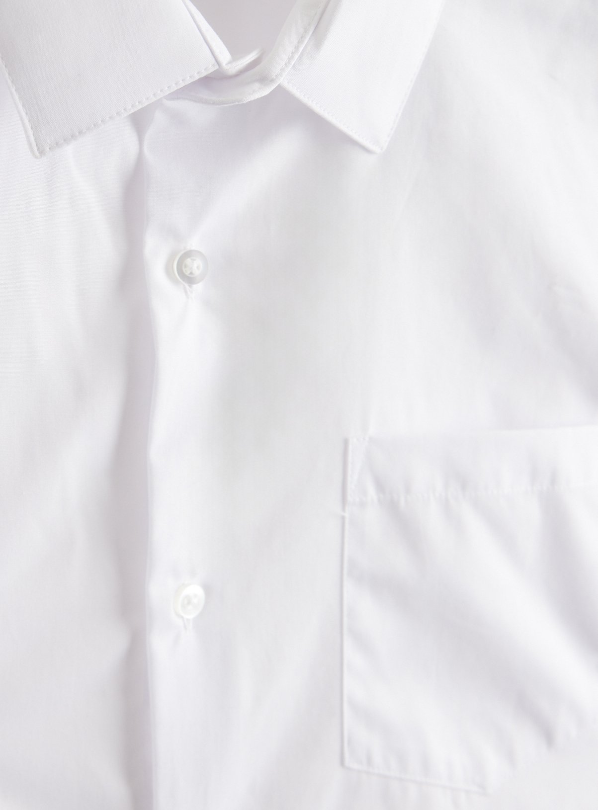 White Regular Fit Long Sleeve Shirts 5 Pack  16.5 - Image 4 thumbnail