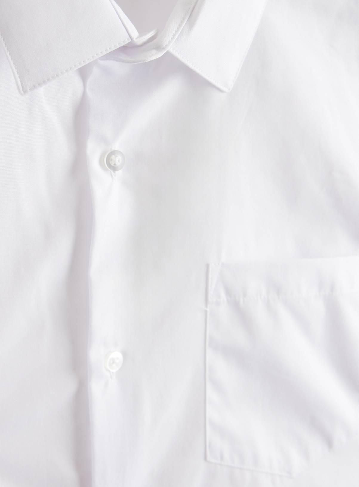 White Regular Fit Long Sleeve Shirts 5 Pack  16.5 - Image 4