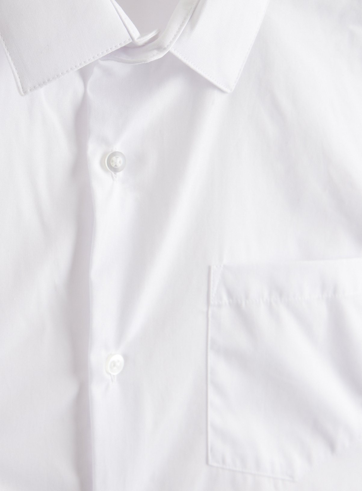 White Slim Fit Long Sleeve Shirts 5 Pack 15.5 - Image 4 thumbnail