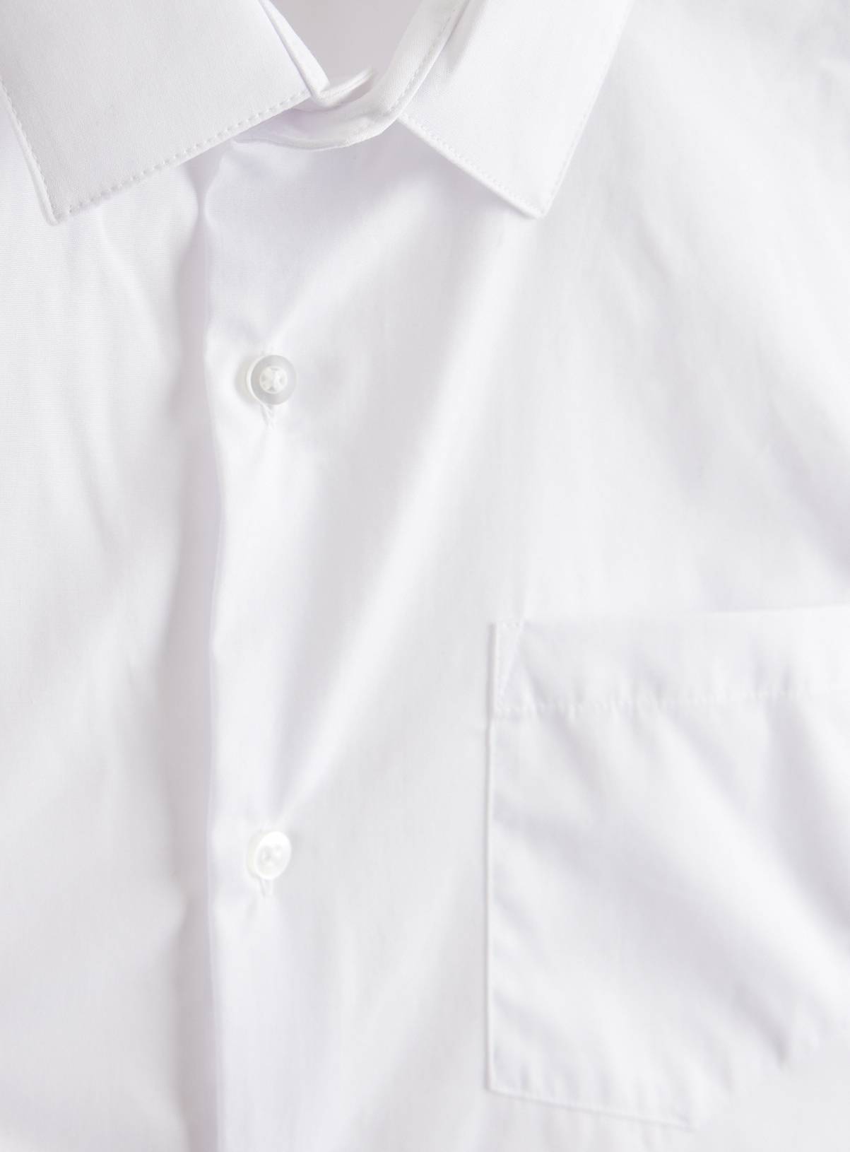 White Slim Fit Long Sleeve Shirts 5 Pack 15.5 - Image 5